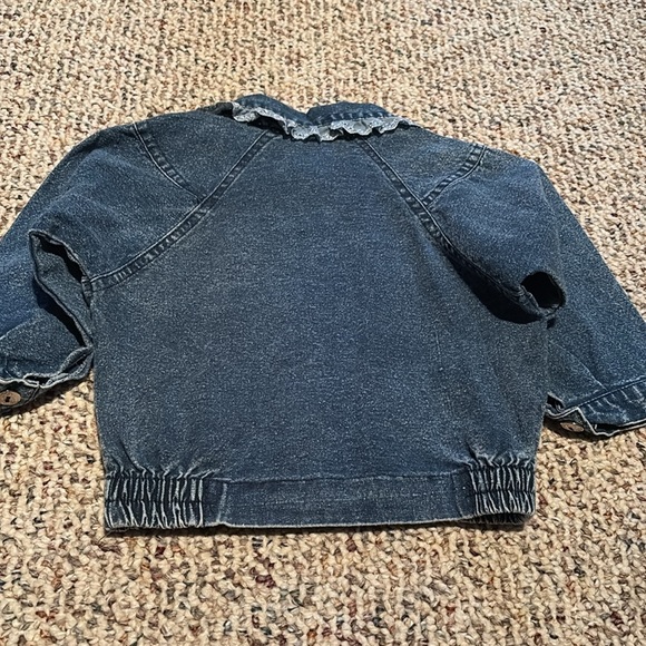 Kohana Denim Kids Bottoms & Jacket Set with Lace Trim. 18 Months. Vintage - Picture 5 of 8